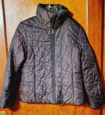 Guess Puffer Quilted Jacket Size Small Brown Casual Work Play  - Image 1 of 4