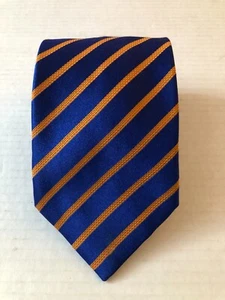 dolcepunta men's new blue silk tie 3 3/4" X 61" made in Italy - Picture 1 of 3