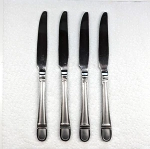 Lot of 4 Pieces Oneida COLONNADE Glossy Frosted Flatware Solid Dinner Knife VTG - Picture 1 of 4