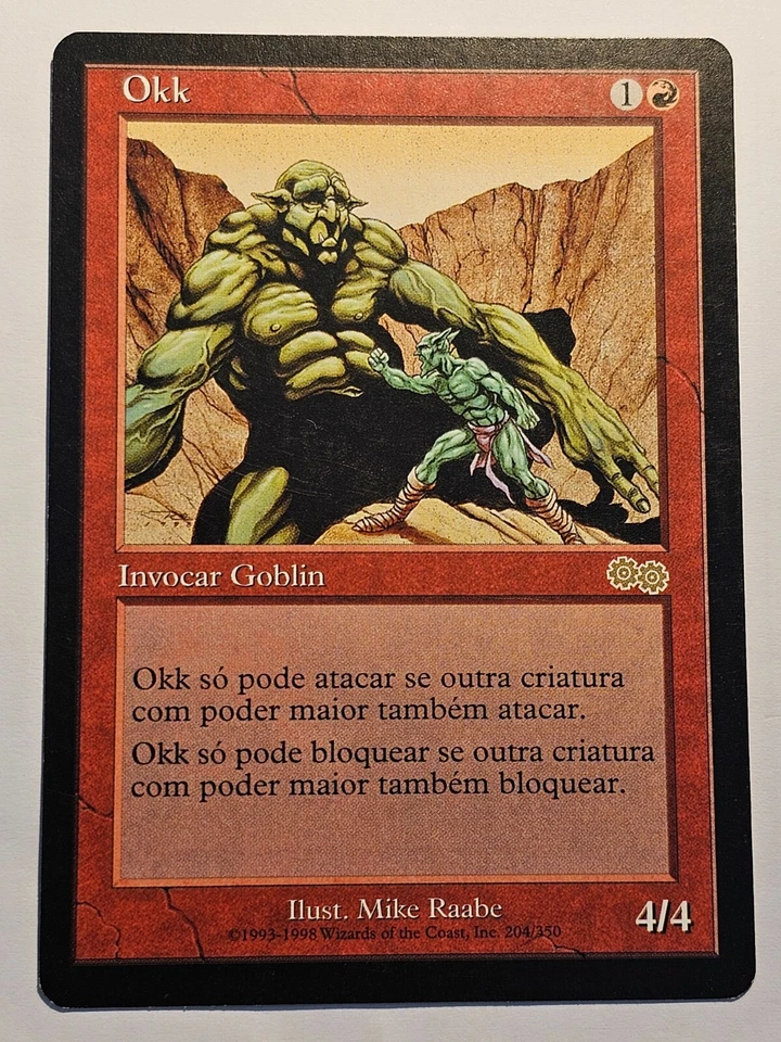 Okk●Urza's Saga●MTG●PORTUGUESE●RARE●1998●NM●1818 - Image 1 of 2