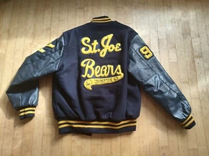 Vintage St. Joe Bears Fußball Letterman's Jacke groß. Schön!! Crumpton 63 - Bild 1 von 9