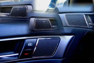 D Chrom Rahmen für Türlautsprecher oben / Audi A6 C5 4B - Edelstahl poliert - Picture 1 of 3