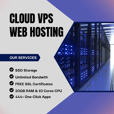 Alojamiento web VPS en la nube con 24 GB de RAM, 12 núcleos, disco SSD y anch... - Imagen 1 de 4
