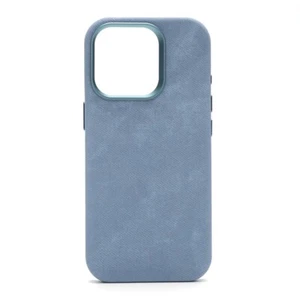 Custodia MagSafe wireless in finto velluto di lusso per iPhone 16, 15, 14, 13, 12 Pro Max - Foto 1 di 3