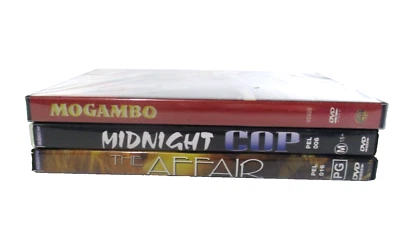 Mogambo-Midnight Cop-The Affair DVDs PG PAL R1 and Region Free Classic Bundle - Image 1 of 4