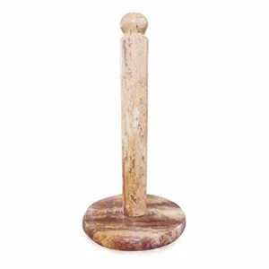 Red Travertine Paper Towel Holder D.17Cm - Picture 1 of 1