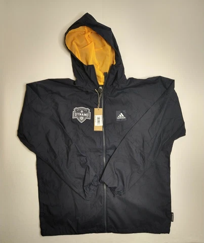 Adidas Houston Dynamo W.N.D. Jacket Full Zipper Men's Size: Large New With Tags Cover