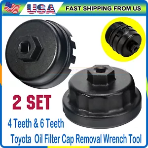 2pcs Oil Filter Cap Removal Wrench Tool For Toyota Lexus Scion RAV4 Camry Tundra - Picture 1 of 8