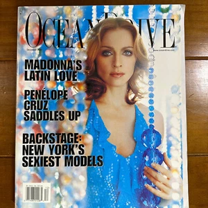 Pre Owned Ocean Drive Magazine December 2001 Madonna No Label - Foto 1 di 4