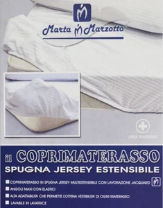 Coprimaterasso Marta Marzotto, coprimaterasso in Spugna Jersey Estendibile - Foto 1 di 2