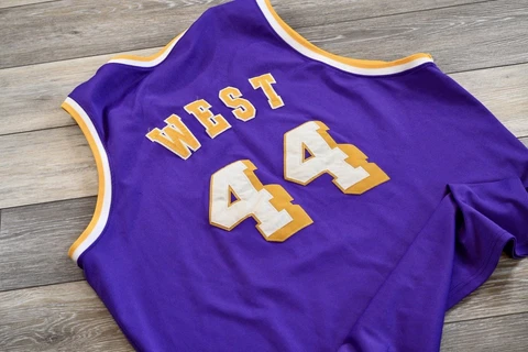 Mitchell and Ness 1971-72 Replica Los Angeles Lakers Jerry West Jersey Cover