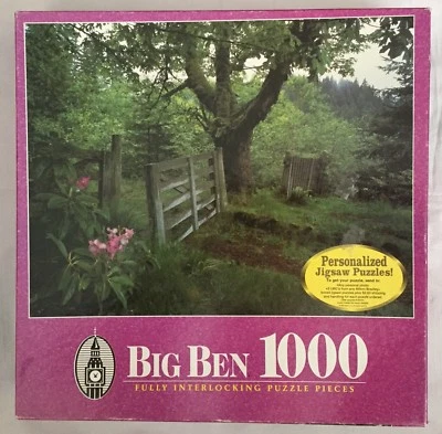 Big Ben End Of Oregon Trail OR 1000 Piece Jigsaw Puzzle Vtg 2000 Hasbro NIB - Image 1 of 4
