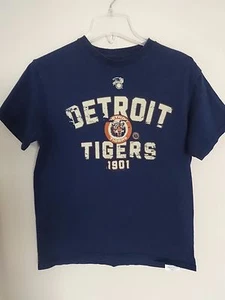 Vintage MLB Detroit Tigers Graphic Printed T-Shirt Youth Medium VF Imagewear - Picture 1 of 5