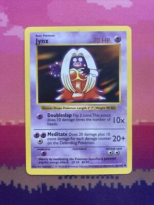 Pokemon Card Jynx Shadowless Base Set Uncommon 31/102 Near Mint Condition - Image 1 of 2