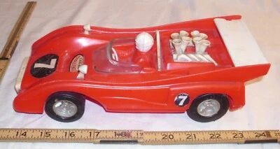 PROCESSED PLASTICS CAN AM CHALLENGER RACE CAR 1970s IN ORANGE & WHITE - Image 1 of 4