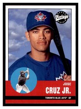 2001 Upper Deck Vintage #33 JOSE CRUZ JR. Toronto Blue Jays ~C5D