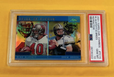 2001 Topps Chrome Combos Mike Alstott Drew Brees Refractor #TC15 PSA 10