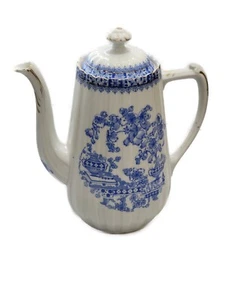 Real Tuppack Tiefenfurt TeaPot azul y blanco China patrón azul porcelana alemana - Imagen 1 de 5