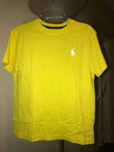 NWT Ralph Lauren Boys Yellow Pony T- Shirt Sz S - Picture 1 of 2