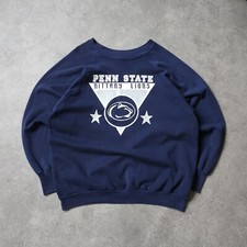 Vintage 80s Logo 7 Penn State Nittany Lions Sweatshirt Fits L Navy Raglan USA