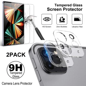 For iPad Pro 12.9" 11" 2021-2018 Camera Lens Tough Tempered Glass Film Protector - Picture 1 of 16