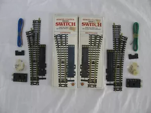 Bachmann HO Scale Brass Remote Controlled Right & Left Switches #1767 #1768 New! - Picture 1 of 5