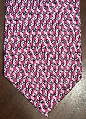 Pierre Cardin Pink 100% Silk Men’s Neck Tie Made In China - Image 1 of 4