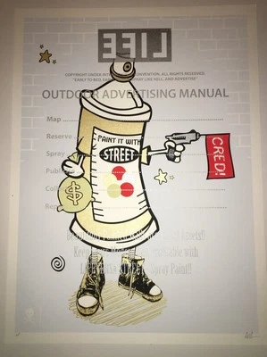 LifeVersa Street Cred Art Print Poster AP Graffiti urban art - Image 1 of 4