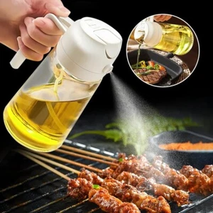 2 in 1 Olive Oil Sprayer Dispenser Air fryer Cooking Baking Kitchen Bottle Tool - Picture 1 of 13