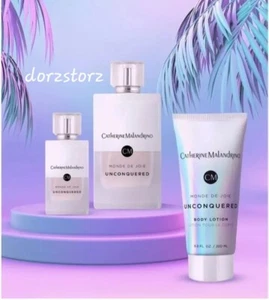 CATHERINE MALANDRINO Monde De Joie *UNCONQUERED* 3.4oz/6.8oz Lotion 3 PC Set - Picture 1 of 4