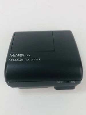 Vintage Minolta Maxxum Flash D-316i Camera Flash 35mm Photography Shoe Mount - Image 1 of 3