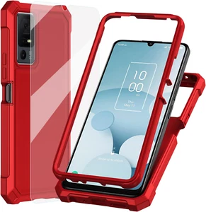 Für Jitterbug Smart 4 Handyhülle, TCL 505 Hülle mit Displayschutz, Dual Layer - Bild 1 von 12