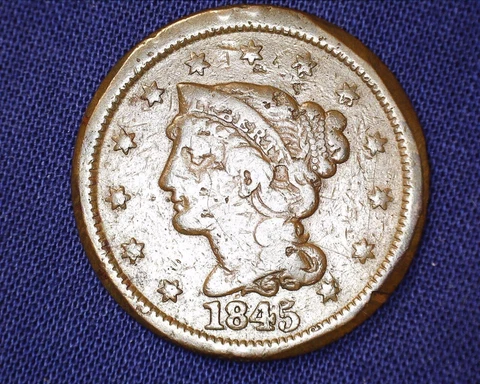 1845 Large Cent Braided Hair Nice Color # LC222 Cover