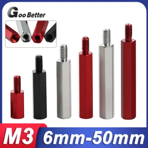 10 piezas macho-hembra M3 aluminio espaciador rosca pilar pernos hexagonales separador - Imagen 1 de 6