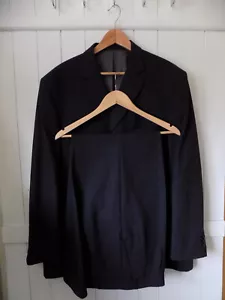 mens MARKS & SPENCER CHARCOAL WOOL SUIT SIZE 48"M CHEST 40" WAIST 31" LEG - Picture 1 of 13