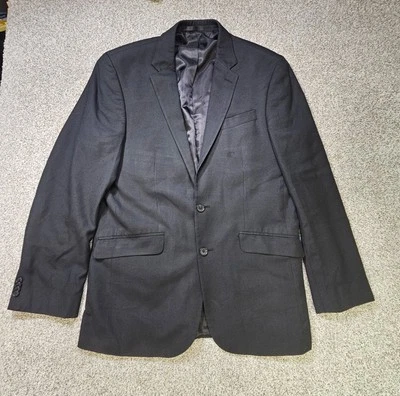 Kenneth Cole Reaction Unlisted Mens  Suit Jacket Blazer 42 L 35 W Black  - Image 1 of 4