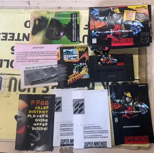 Killer Instinct Super Nintendo SNES CIB complete Box Manual Inserts Box Damaged - Picture 1 of 18