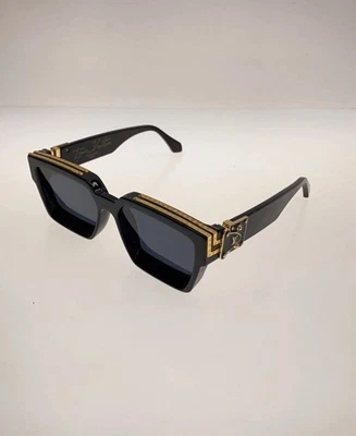 Gafas de sol Louis Vuitton LV negras doradas 1,1 Millionaires de Virgil Abloh Foto 1 de 4