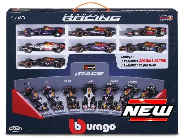 Modellino auto formula 1 F1 1:43 Burago RED BULL F1 SET: 2013-2015-2016-2021-... - Immagine 1 di 1