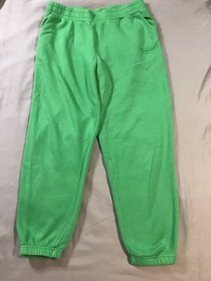 Forever 21 Pantone Sweat Pants Womens Large Green Fleece Lined - Image 1 of 4