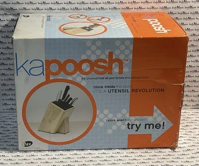 Kapoosh-No Slots-The Universal Hold All Your Knives & Utensils Block- Brand New - Image 1 of 4