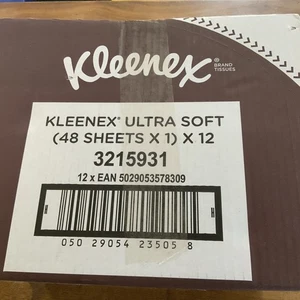 Kleenex Ultra Soft Gesichtstücher 64 Stück Taschentücher 12er Pack Taschentuchboxen - Bild 1 von 2
