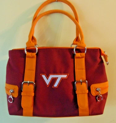 VT Virginia Tech, Cartera/Bolso de Mano Hokies, Granate, Sandol Living Moda Nuevo Foto 1 de 4