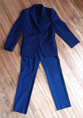 Kenneth Cole Boy's Suit 10R, Navy Blue, Washable, Belt Loops, adjustable waist - Image 1 of 4