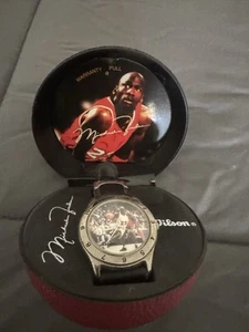 Vintage 1997 Michael Jordan Wilson Watch #23 in Original Basketball Case - Picture 1 of 9