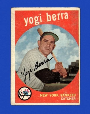 1959 Topps Set-Break #180 Yogi Berra baja calidad *GMCARDS* Foto 1 de 2