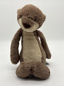 Jellycat London Bashful Otter Plush Lovie Stuffed Animal Rare Retired HTF 12” - Picture 1 of 9