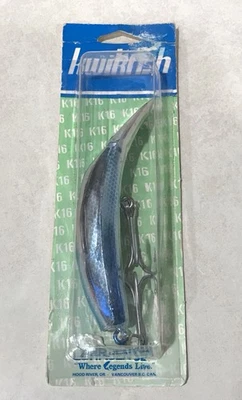 Luhr Jensen K16 Pre Rapala Kwikfish METALLIC SILVER BLUE SCALE Plug Lure SILENT - Image 1 of 4