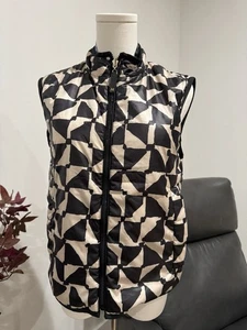 Gilet MAX MARA stampa grafica bianco taglia 4 - Foto 1 di 15