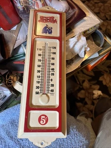 Pepsi-Cola Keystone Cops 5c Embossed Metal Thermometer - Made in USA PEPSI COLA - Picture 1 of 5